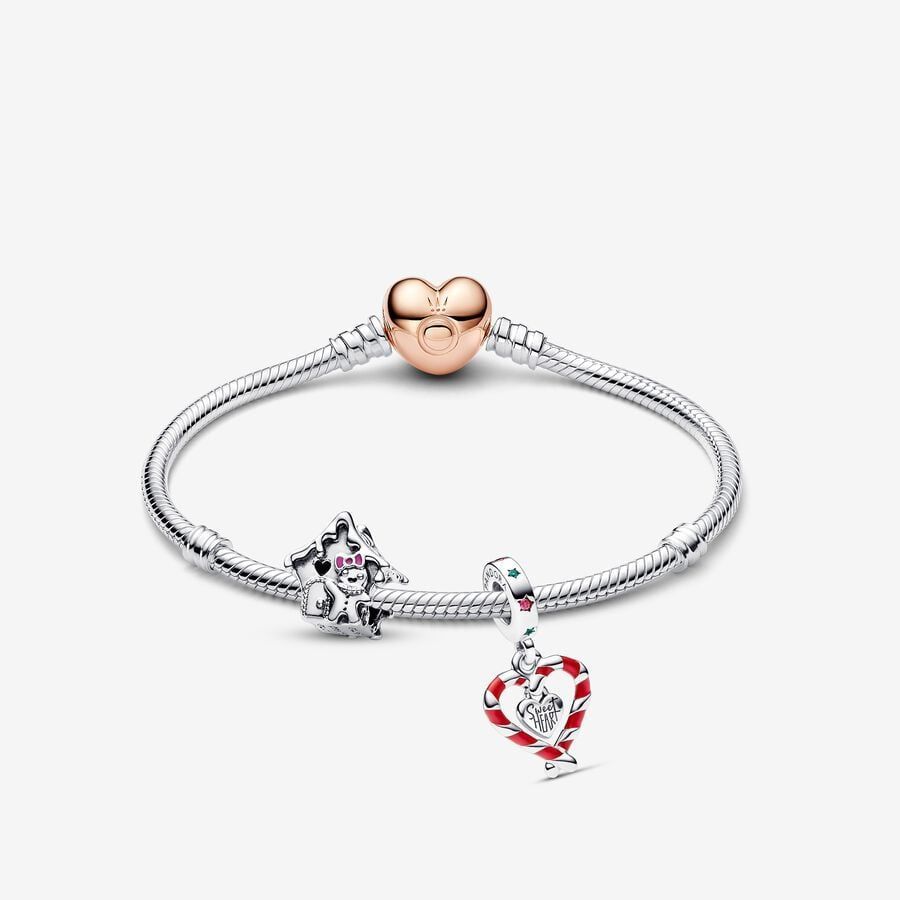 New Silver Teddy Bear Pink Baby Girl Charm Fit European Brand bracelet UK  seller | eBay
