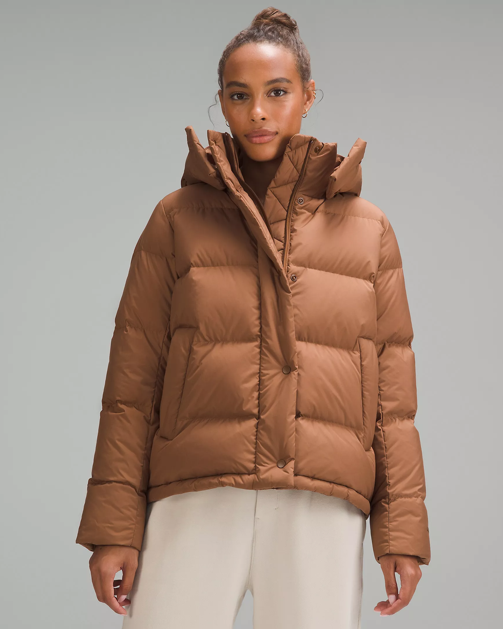 Hollister Women's Winter Jacket Coat Gray Faux Fur Heavy Size
