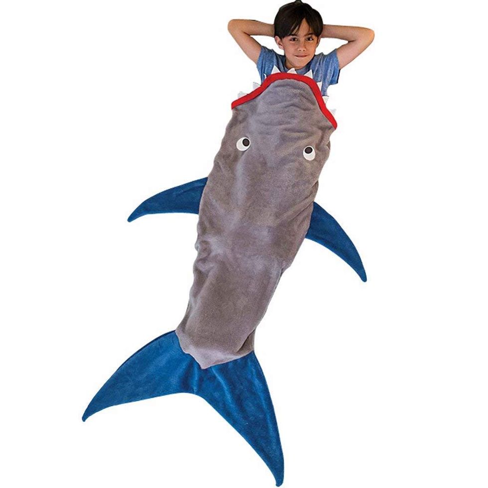 Coperta a coda di squalo per bambini