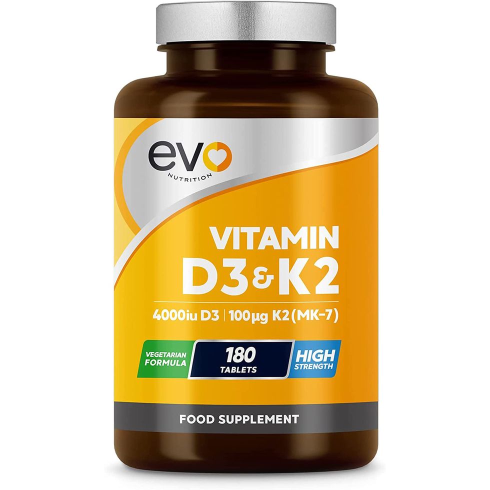 Vitamin D3 4000iu & Vitamin K2 100ug (MK7) |180 Vitamin D3 K2 Vegetarian Tablets | 1-A-Day | 6 Month Supply | High Strength D3 and K2 Vitamin | Vitamin D K2 Supplement | Made in The UK