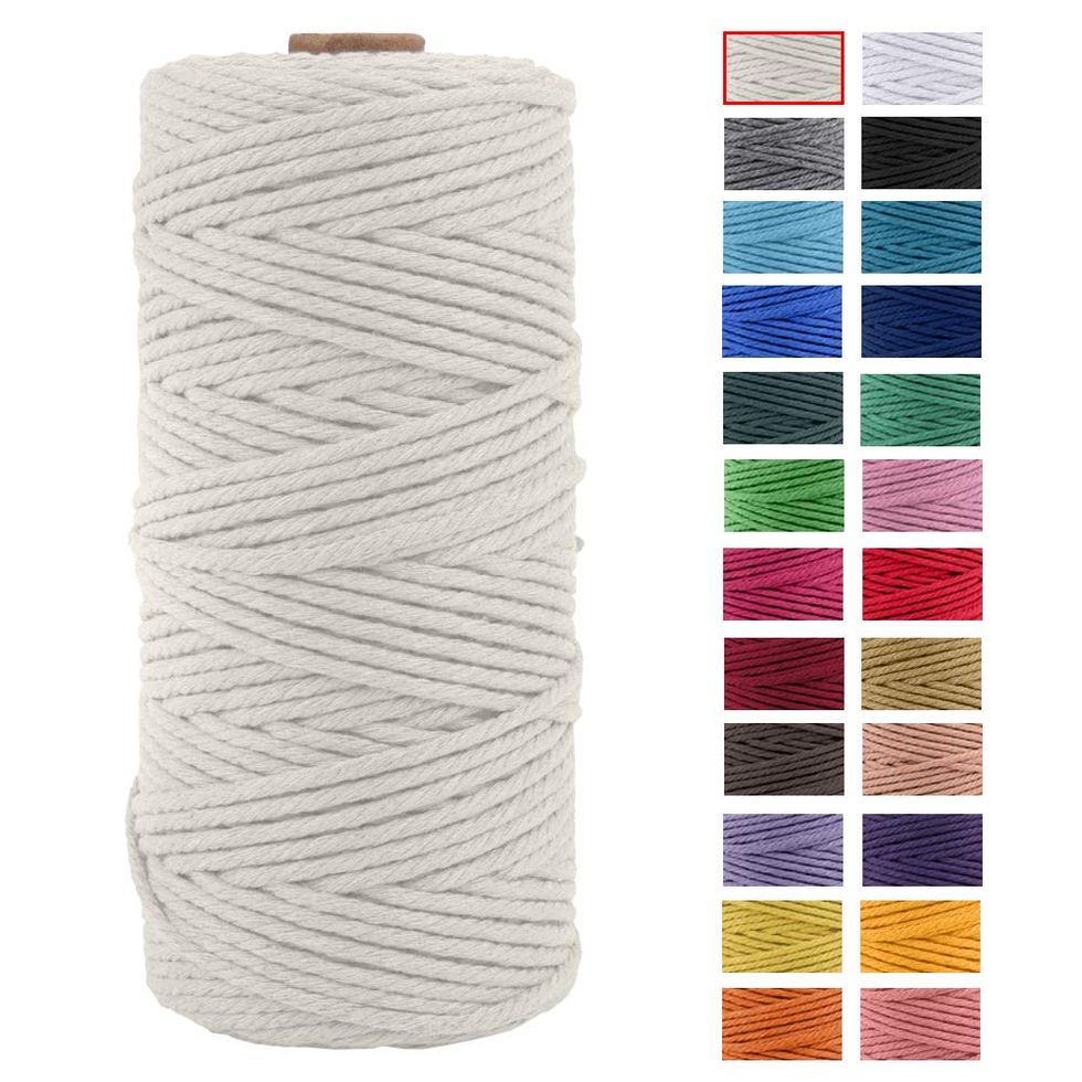 2mm 100m Cotton String Twine 8 Ply Solid Colour Holiday Decorative Read For  Diy Craft Gift Bake Wrapping