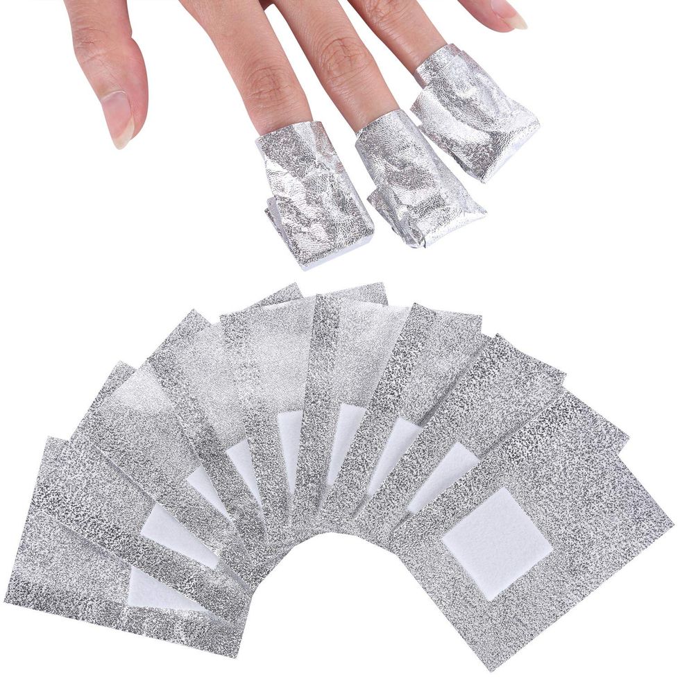600 Pcs Gel Nail Polish Remover Soak Off Foil Removal Wraps with Large Cotton Pad