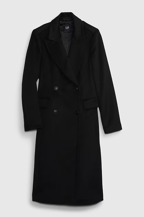 Women's Warm Double Breasted Wool Pea Coat Trench Coat Jacket with Hood 