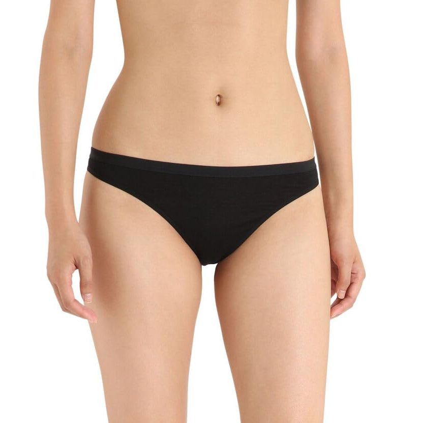 TOWED22 Women Underwear Seamless Cotton Underwear Women No Show Yoga Bikini  Panties Invisibles No Panty Line Workout Hipster(Black)