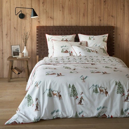 St Moritz Alpine 100% Cotton Percale 200 Thread Count Duvet Cover