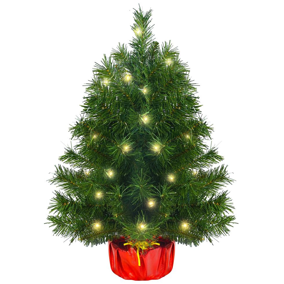 Lighted Artificial Christmas Tree
