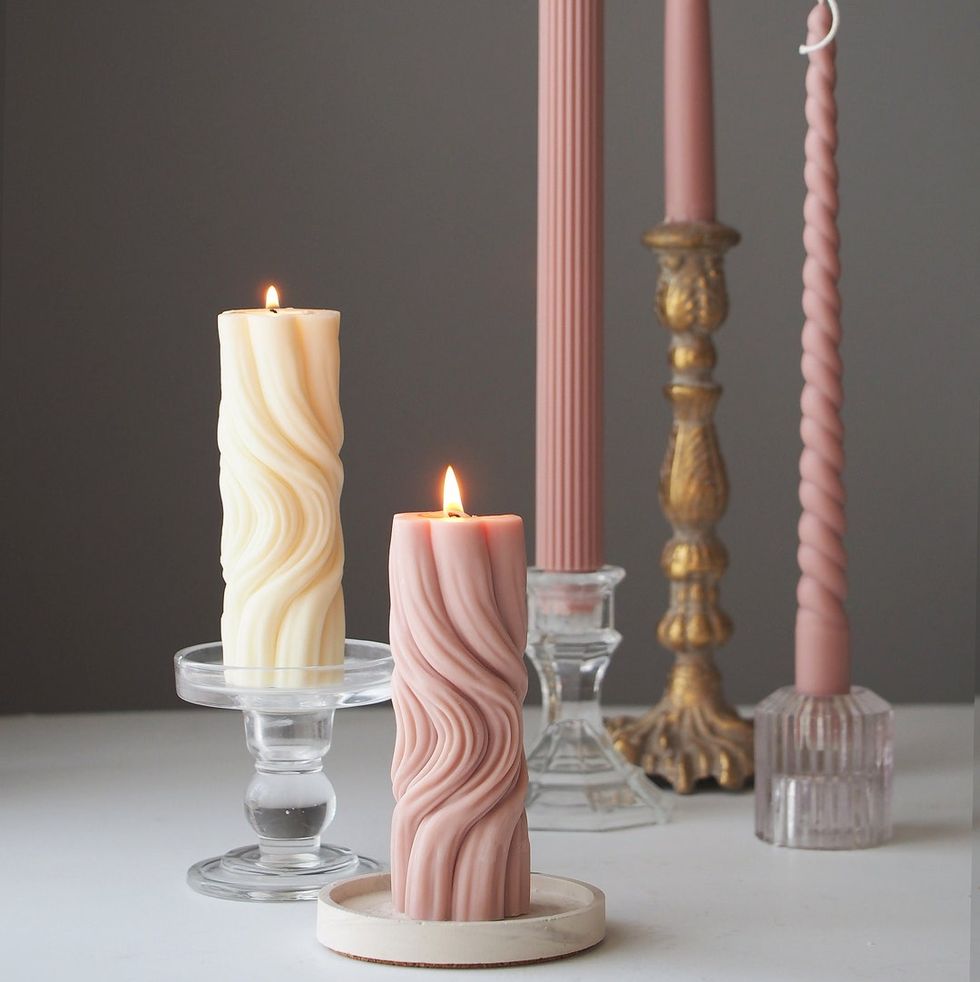 Silky Pillar Candle