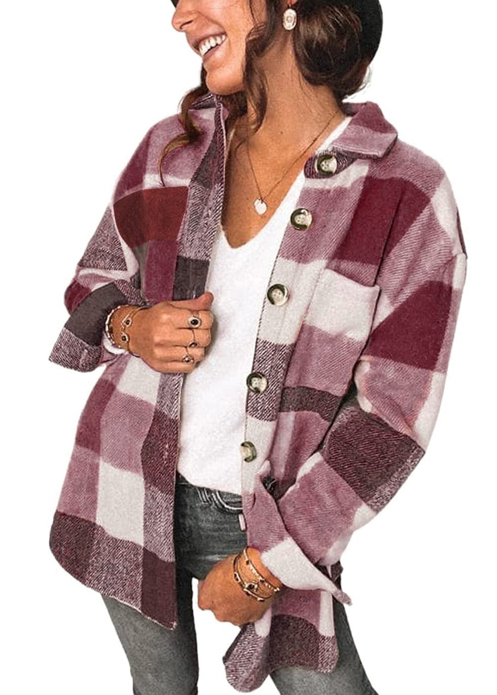 Walmart's Bestselling Flannel Shacket Is Over 50% Off Right Now