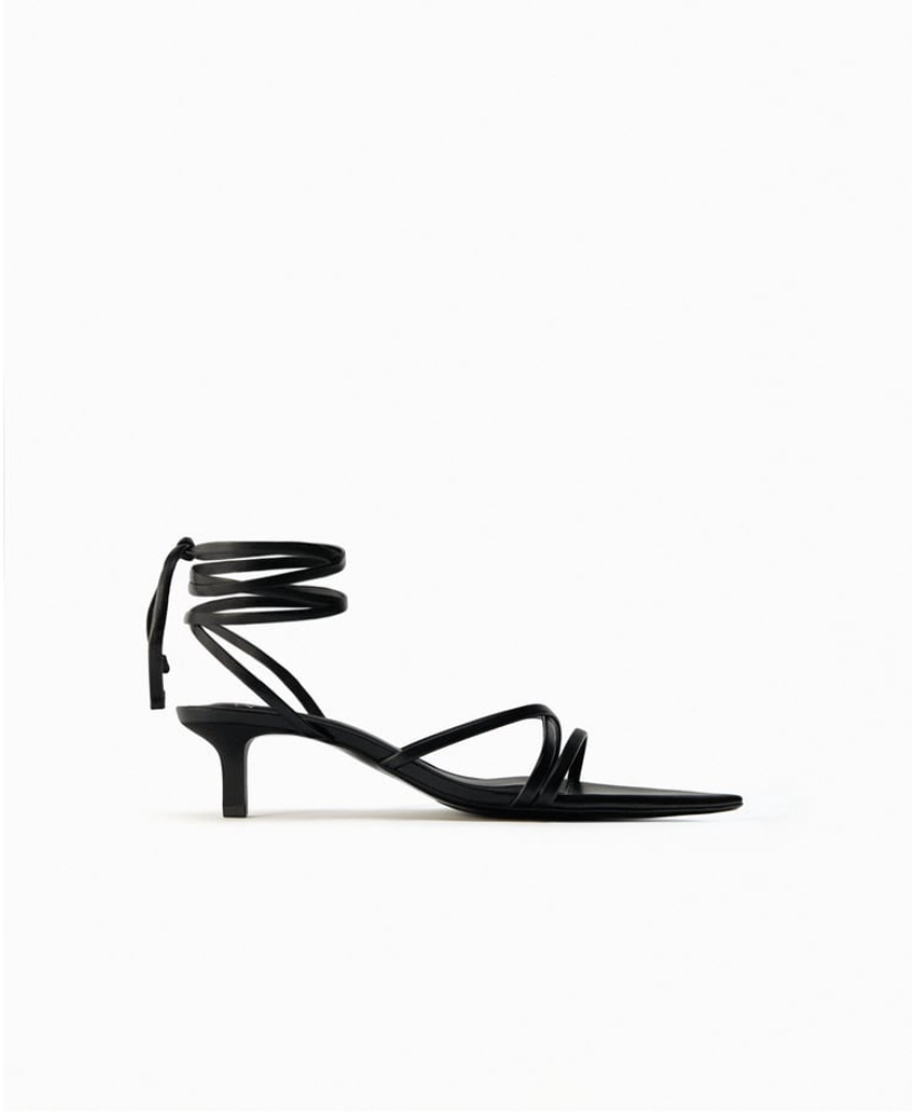 Buy online Women Black Slip On Sandal from heels for Women by Scentra for  ₹1399 at 65% off | 2024 Limeroad.com