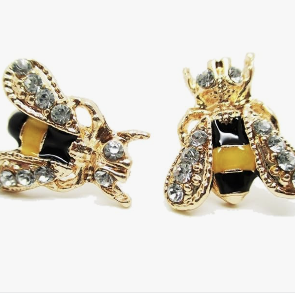 Bumblebee Stud Post Earrings