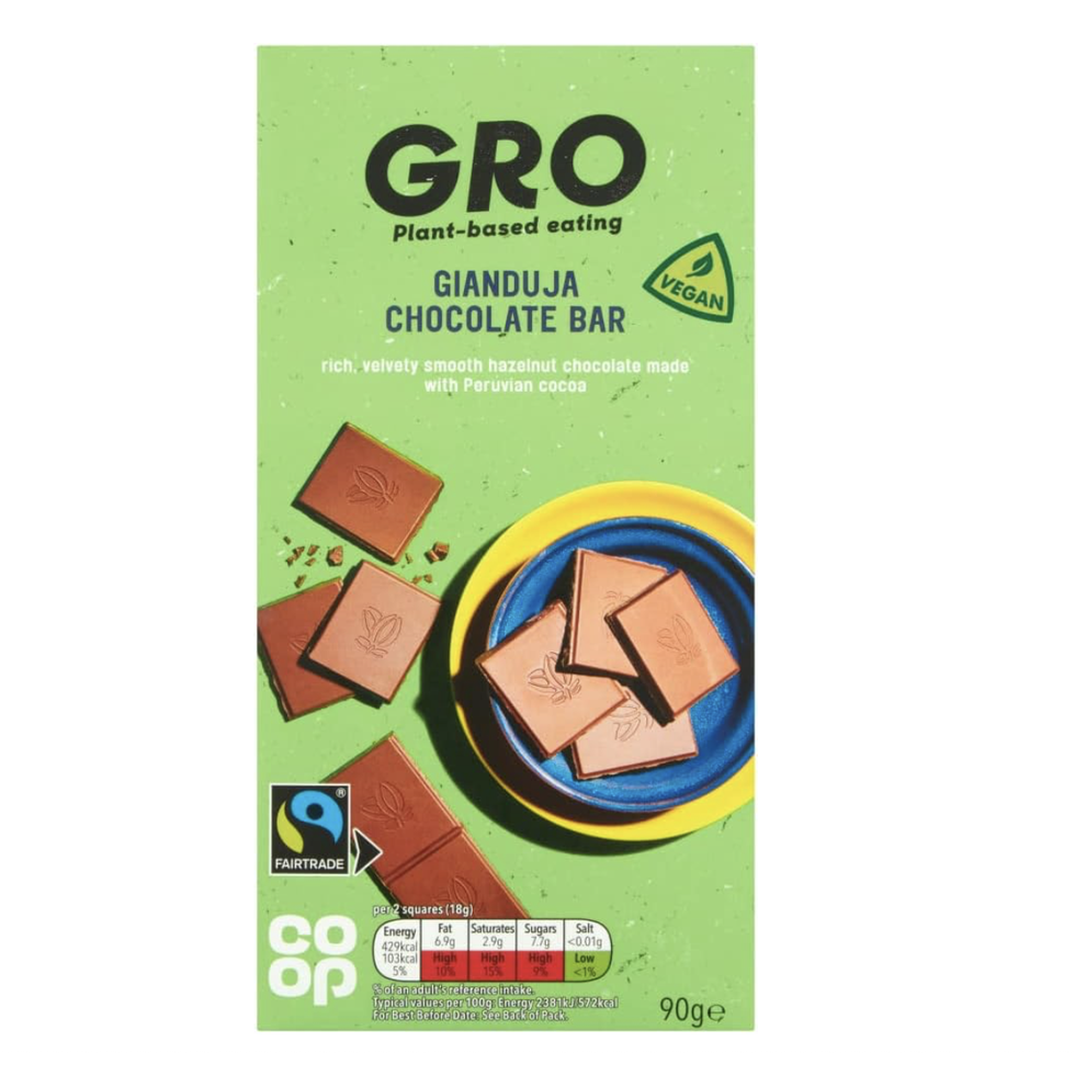 Co-op GRO Gianduja Chocolate Bar