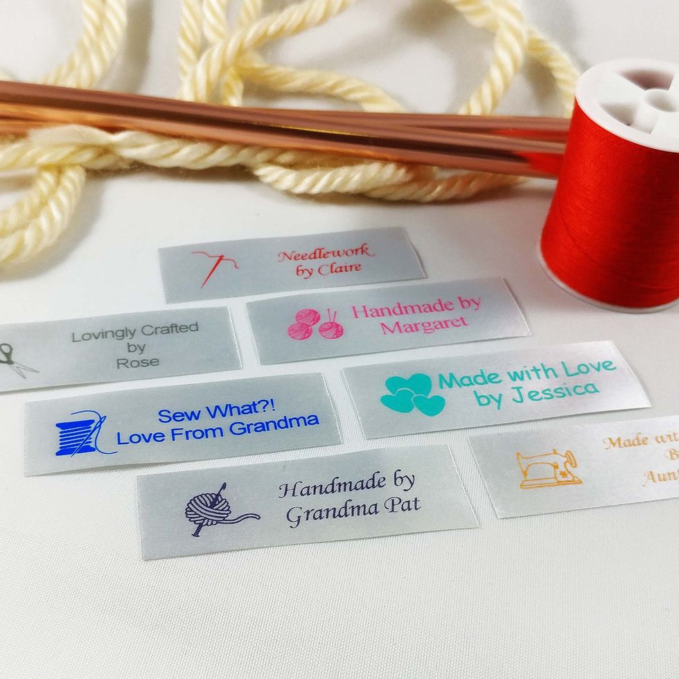 Fabric Labels For Handmade Items - DIY Crush  Custom fabric labels, Fabric  labels, Sewing labels