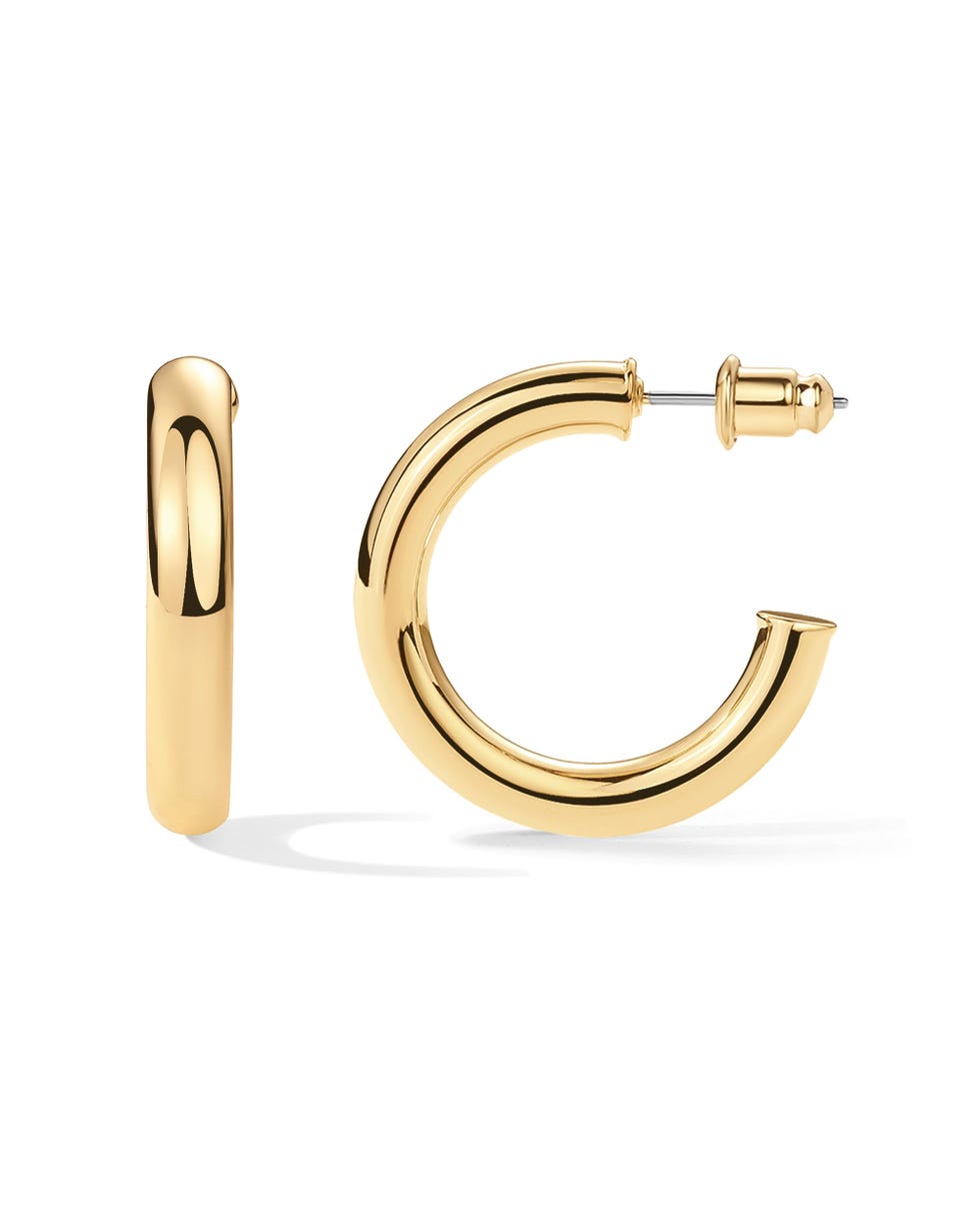 Chunky Open Hoop Earrings
