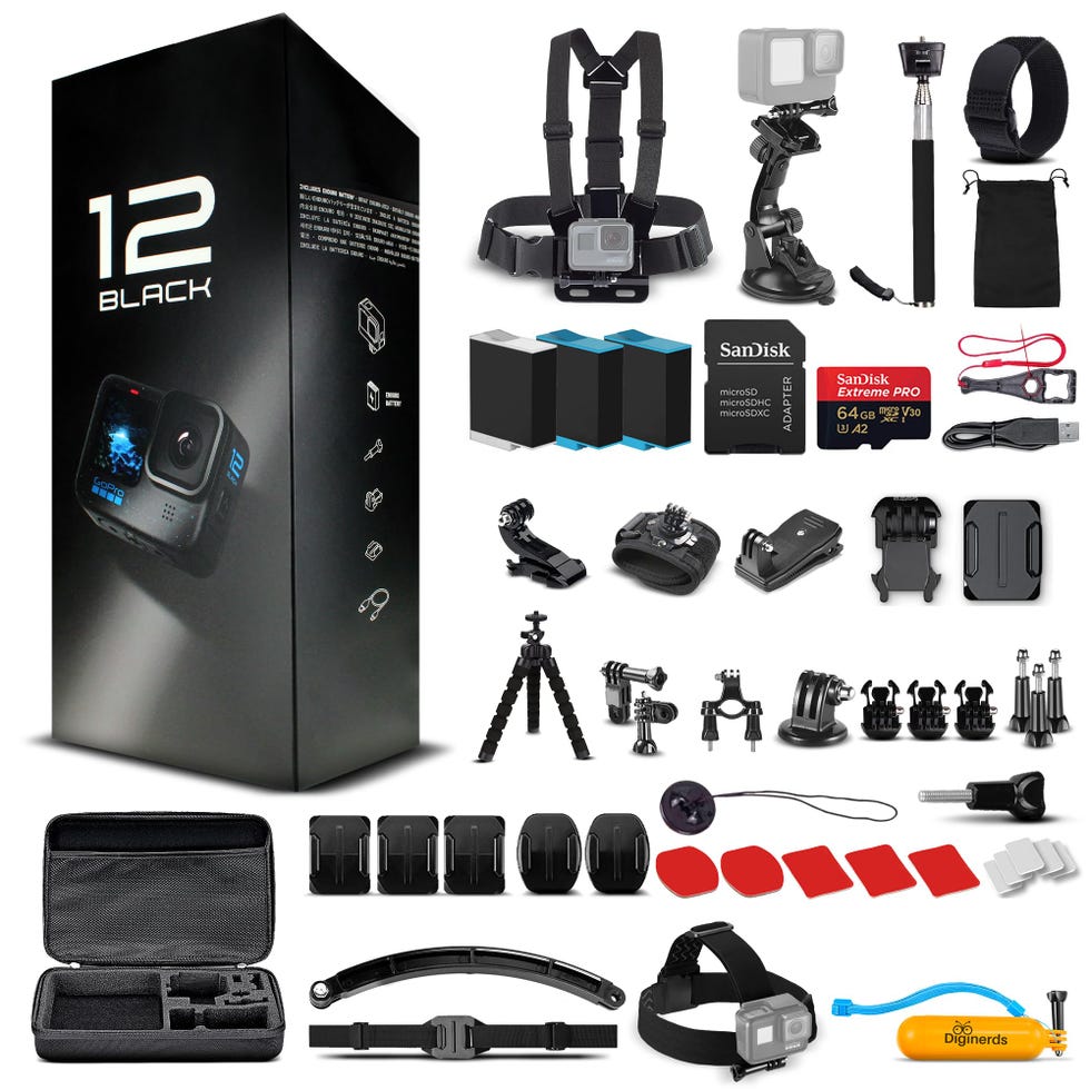 HERO12 Waterproof Action Camera and Accessory Kit