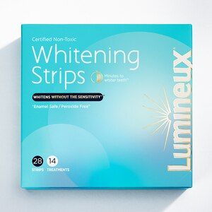 Whitening strips, without peroxide