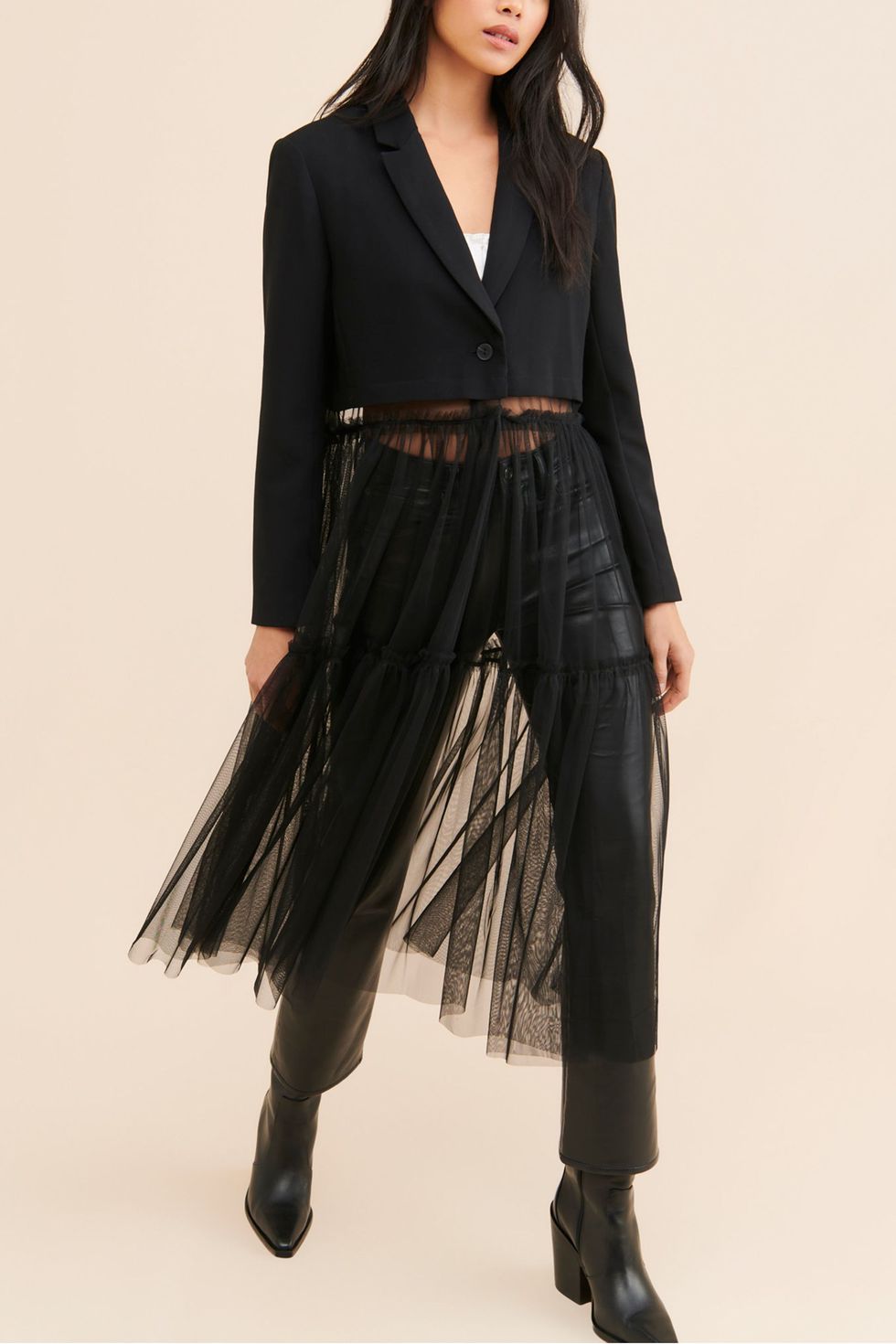 Tulle Mix Duster