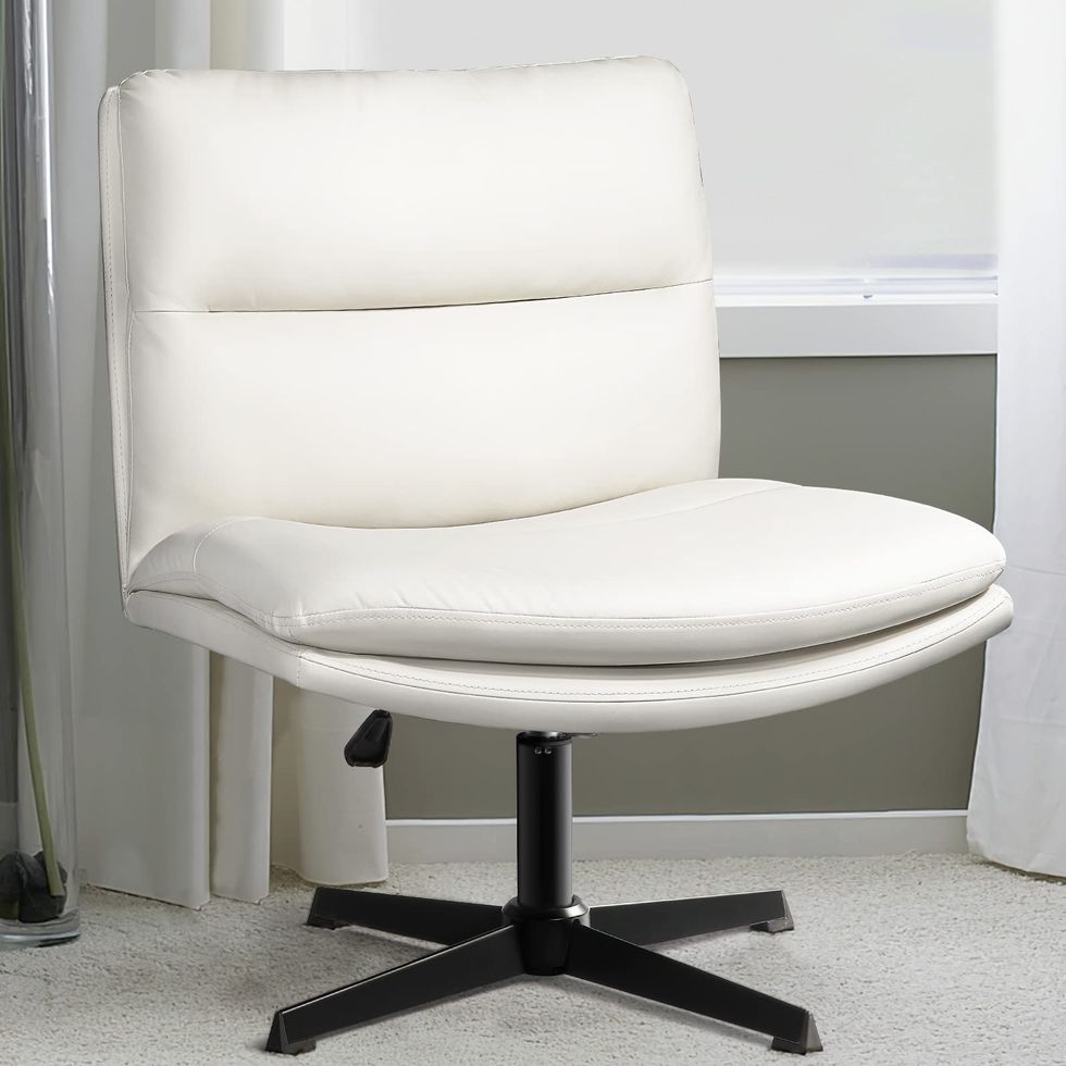 Leather Armless Chair  