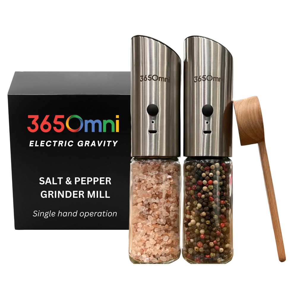 Gravity Electric Pepper and Salt Grinder Set 