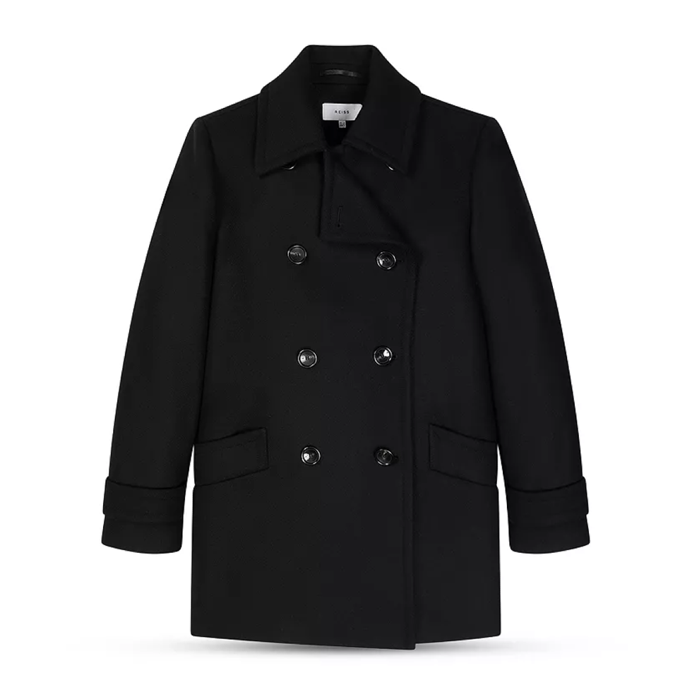 Women's Textured Tailored Topcoat in Black | Size Xs Petite | Abercrombie & Fitch