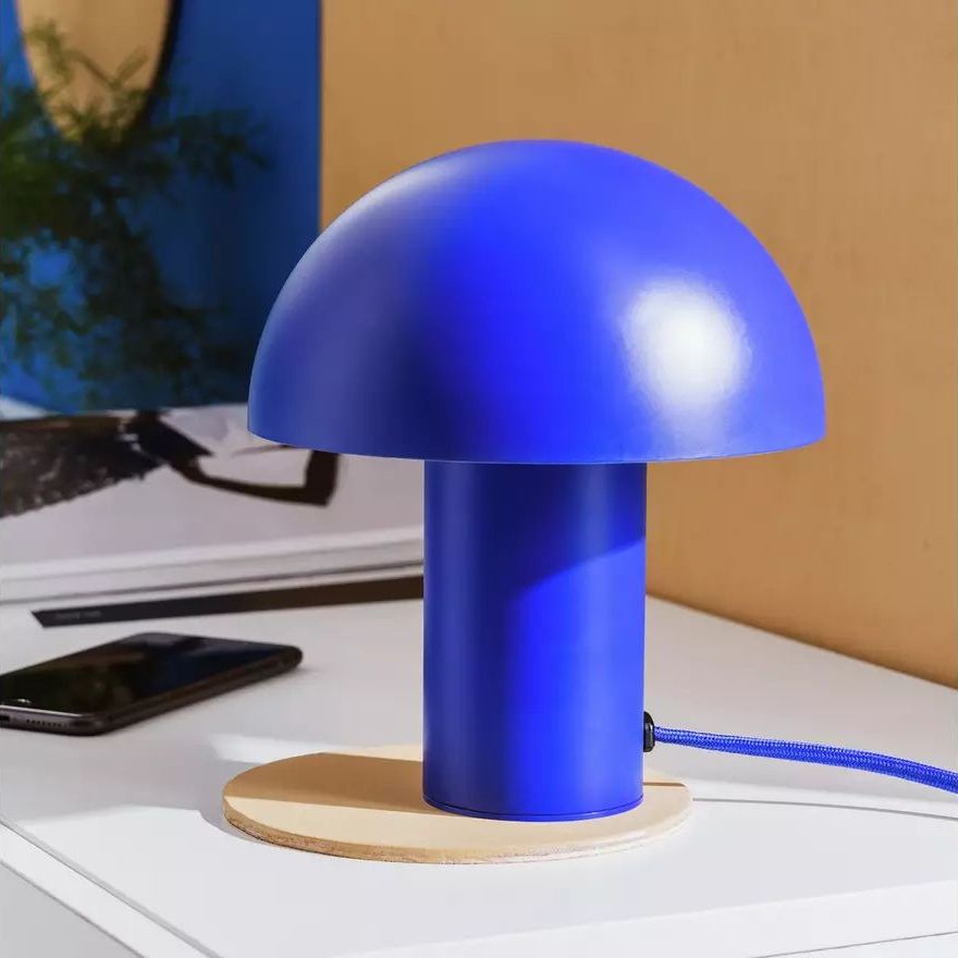 Vintage Incredible Mushroom Table Lamp Artist Created One Of Kind Waterfall  Work