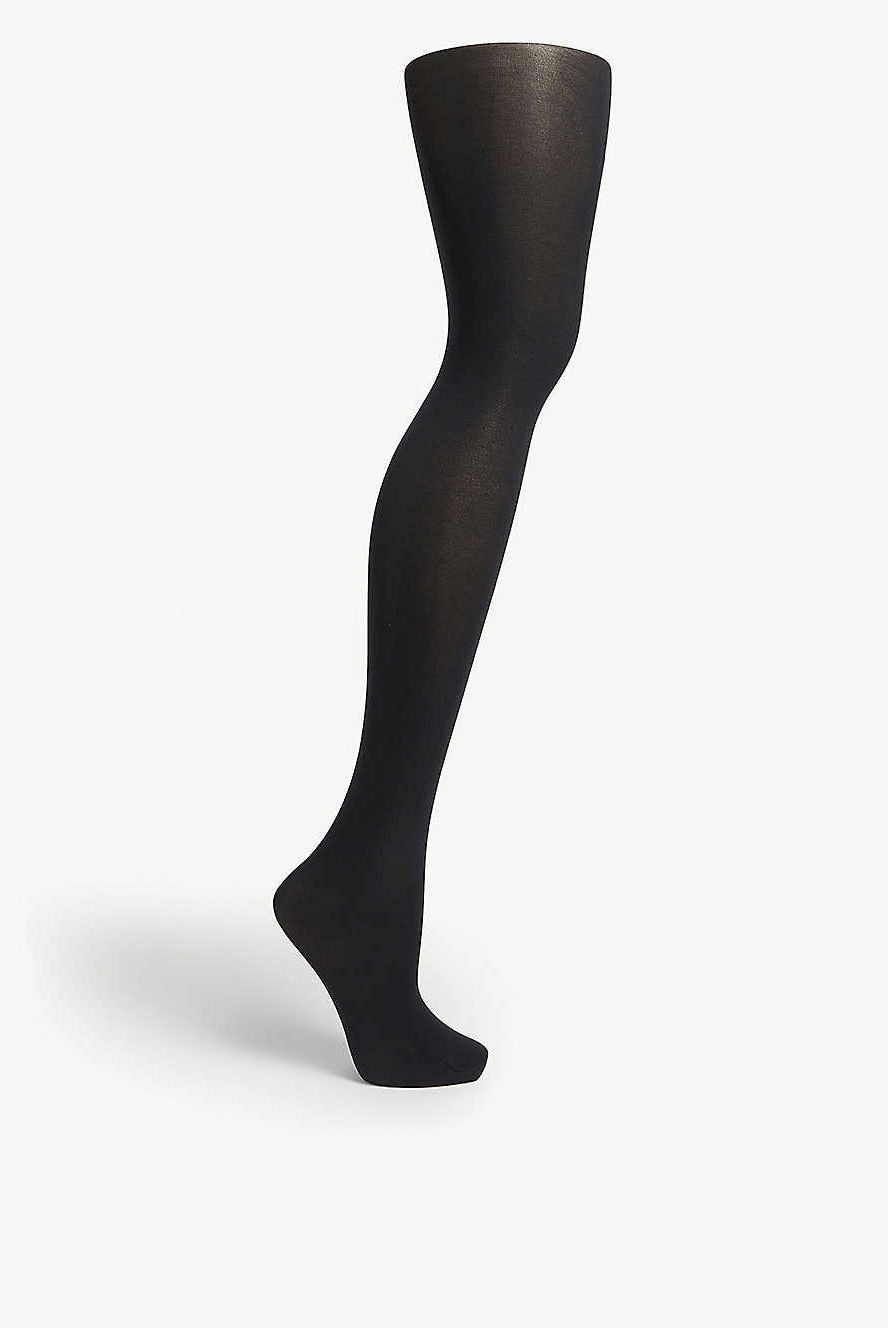 Glossy Opaque Seamed Tights: Luxe Style from Toe to Waist - What Katie Did