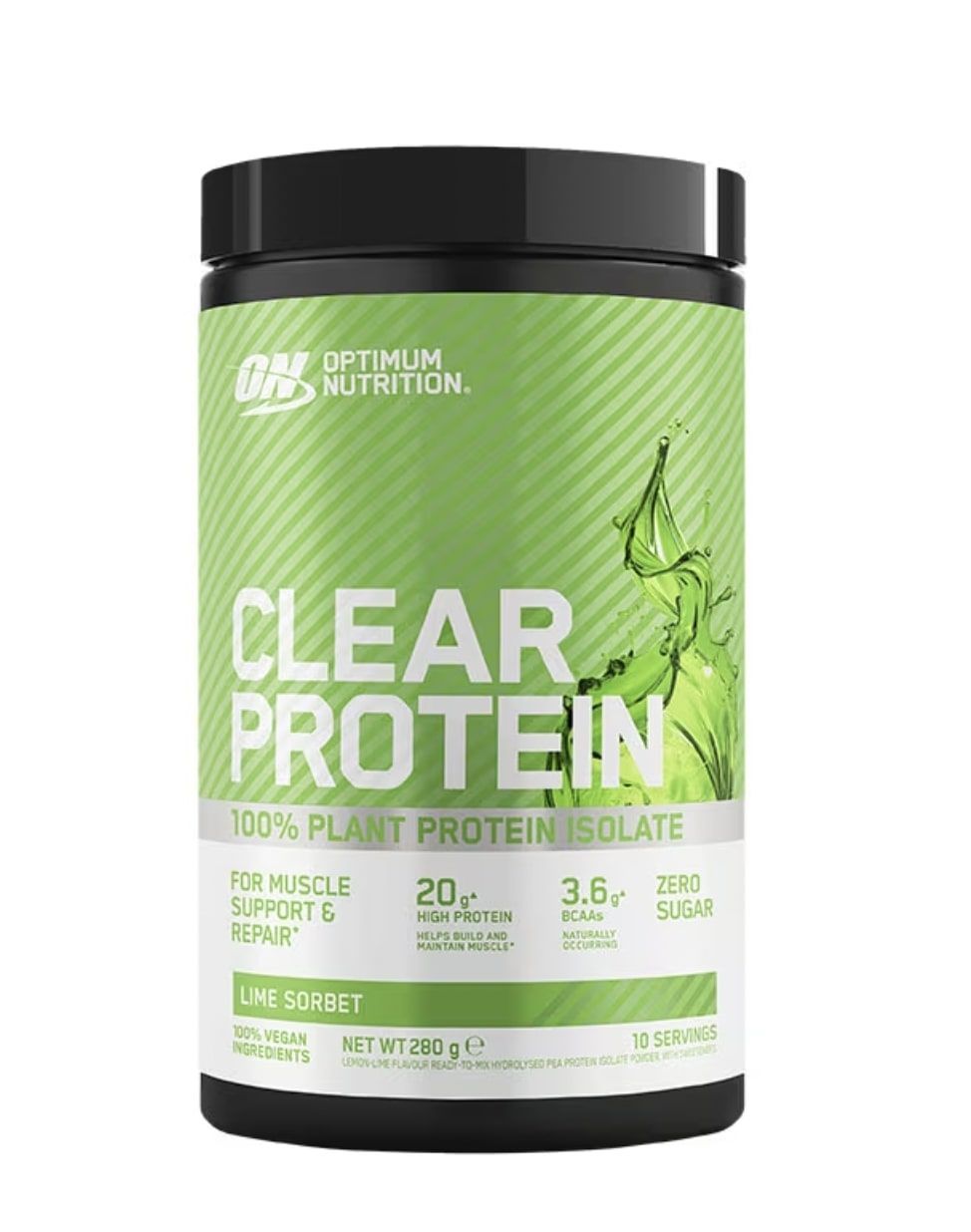 Optimum Nutrition Clear Plant Protein Isolate Lime Sorbet