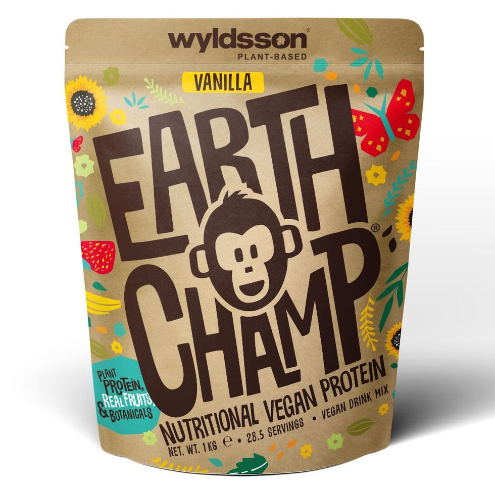 Earth Champ nutritional vegan protein powder