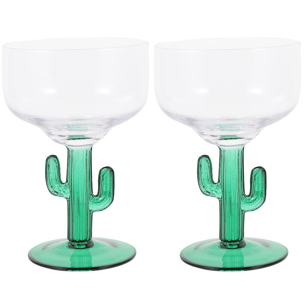 Cactus Margarita Glasses 