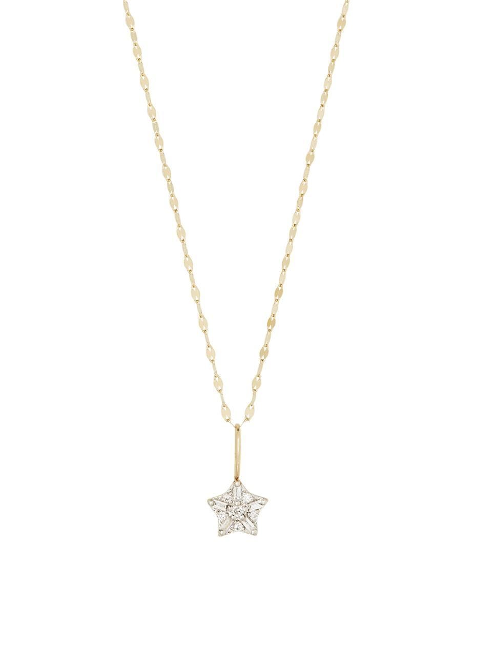 Starbright 10K Yellow Gold & Diamond Pendant Necklace