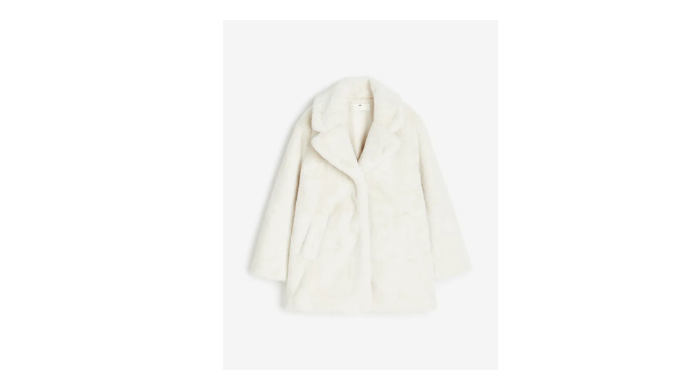 Regalo per bambini di 11 anni: il cappotto peloso bianco H&M