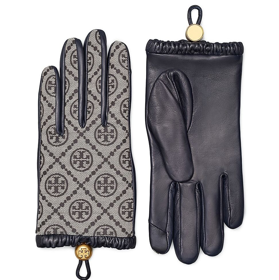 Women's T Monogram Toggle Gloves