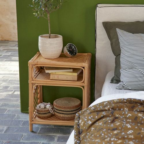 Aldi rattan bedside deals table