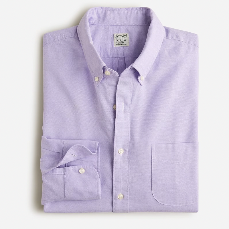 Damaged-In Organic and natural Cotton Oxford Shirt