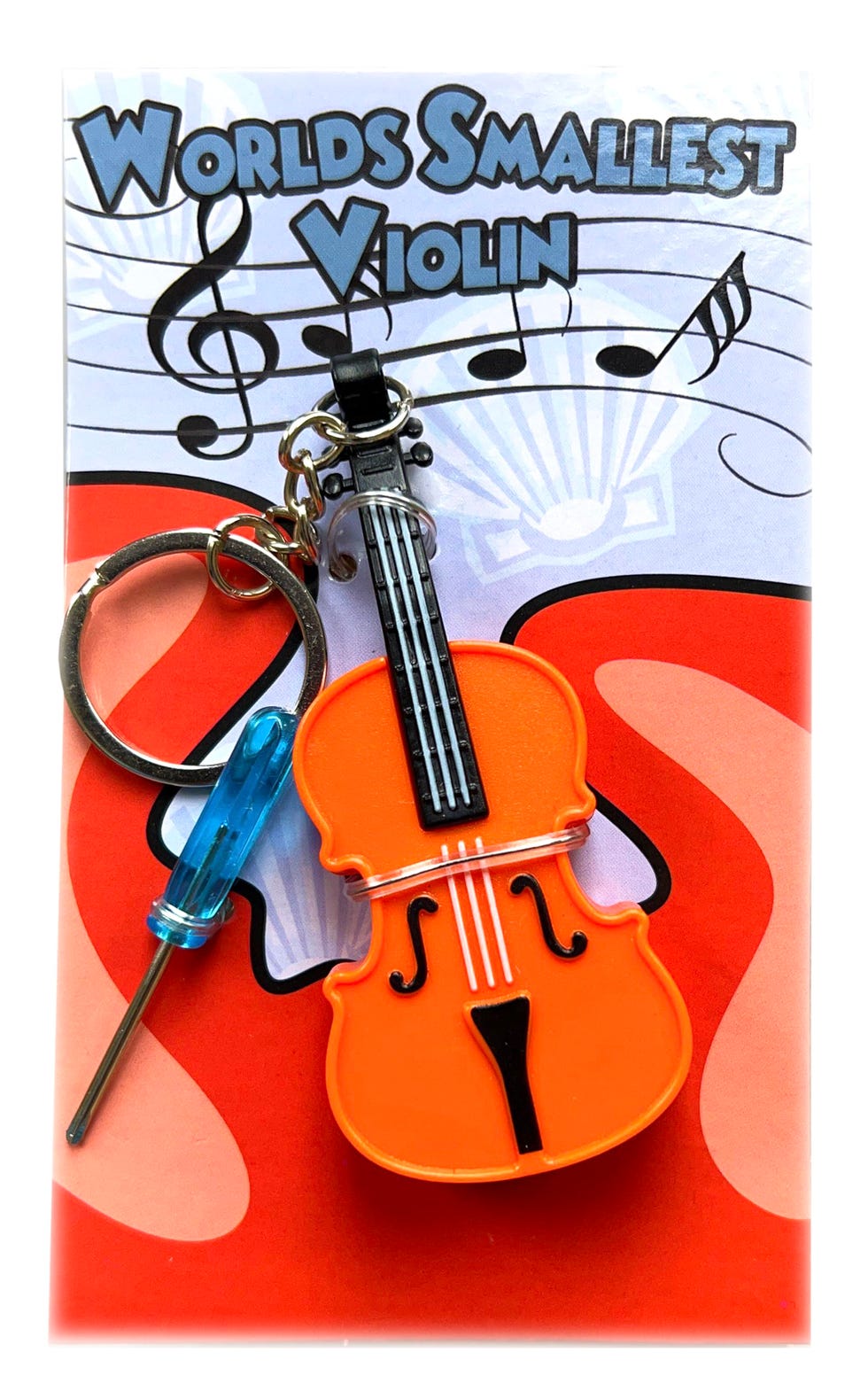 World's Smallest Violin Toy Keychain 