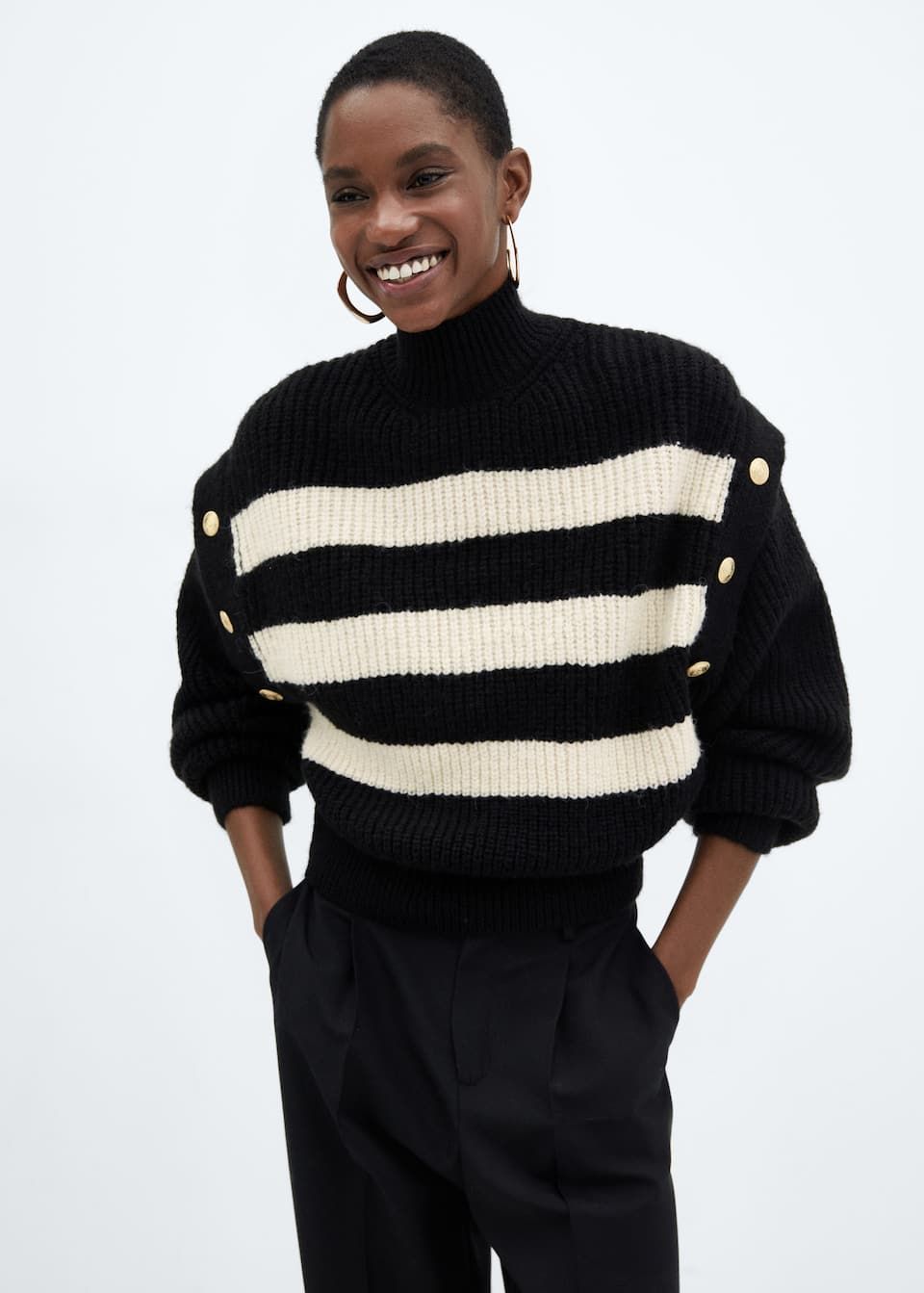 Striped knitwear hotsell