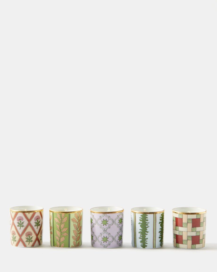 Set Of Five Scented Candles 