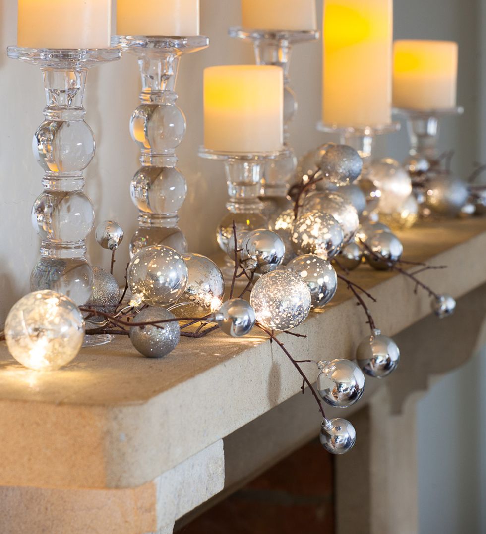 Bauble Garland with Lights