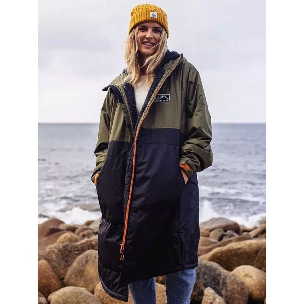 Roaming Sherpa Lined Water Resistant Robe Coat