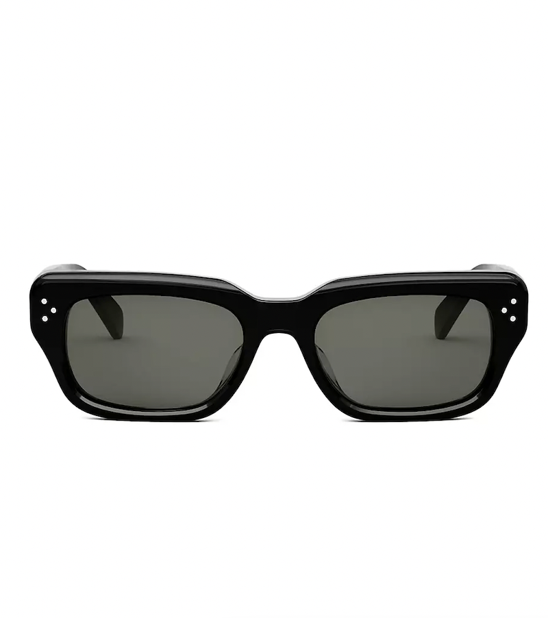 Bold 3 Dots 64MM Rectangular Sunglasses