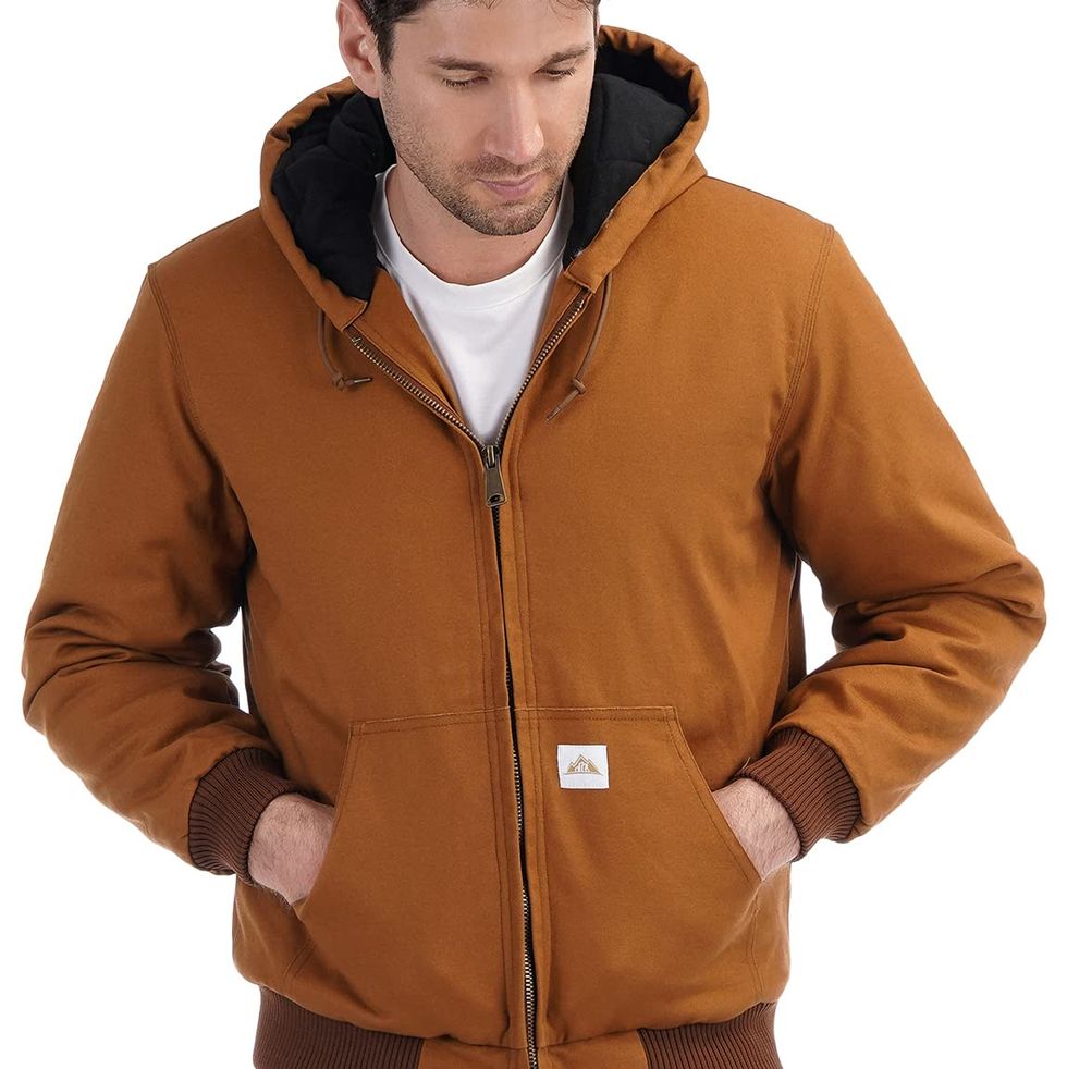 Men's Quilted Flannel Lined Active Jacket Waterproof
