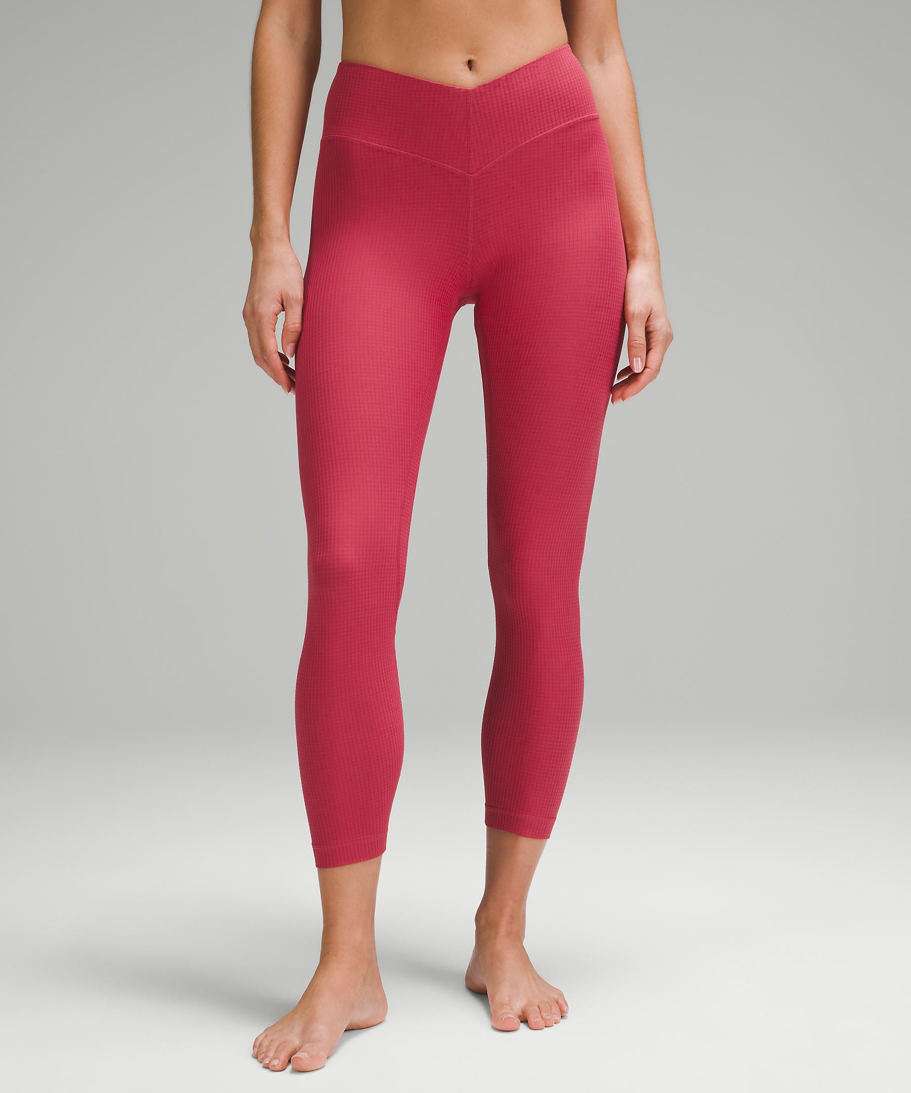 Red on sale lululemon leggings