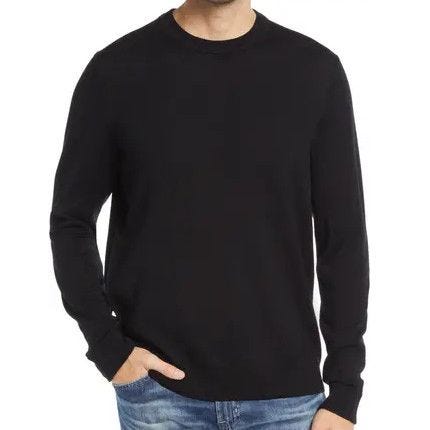 Men's Merino Saddle Sleeve Crew Neck