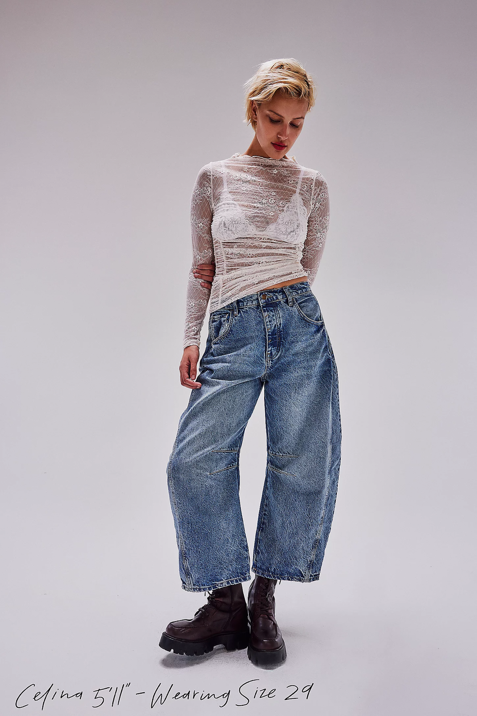 Alaïa High-rise barrel-leg jeans ALAÏA