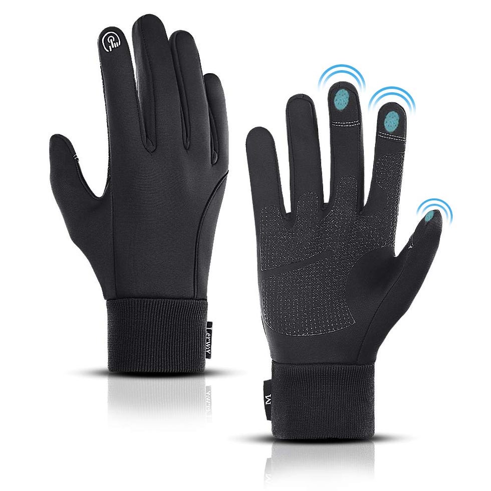 Guanti sportivi invernali caldi, Touch Screen, Antivento, antiscivolo per corsa, guida, ciclismo, arrampicata