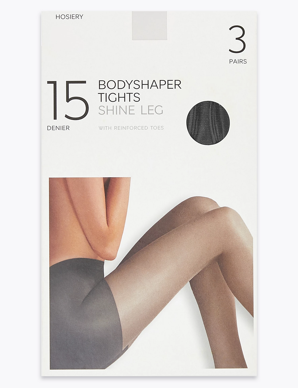 3 Pack 15 Denier Body Shaping Tights