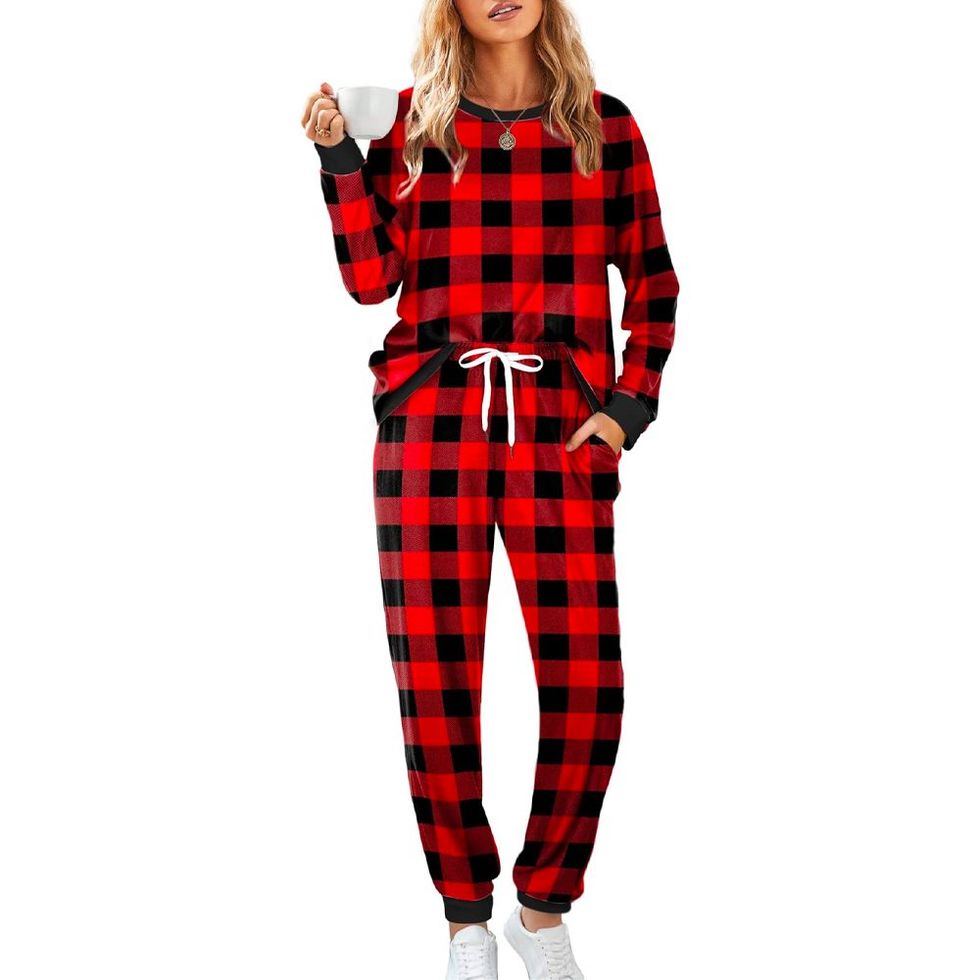 Jolly Jammies Women's Holiday Fair Isle Top and Pants Pajama Set, 2-Piece,  Sizes S-3X