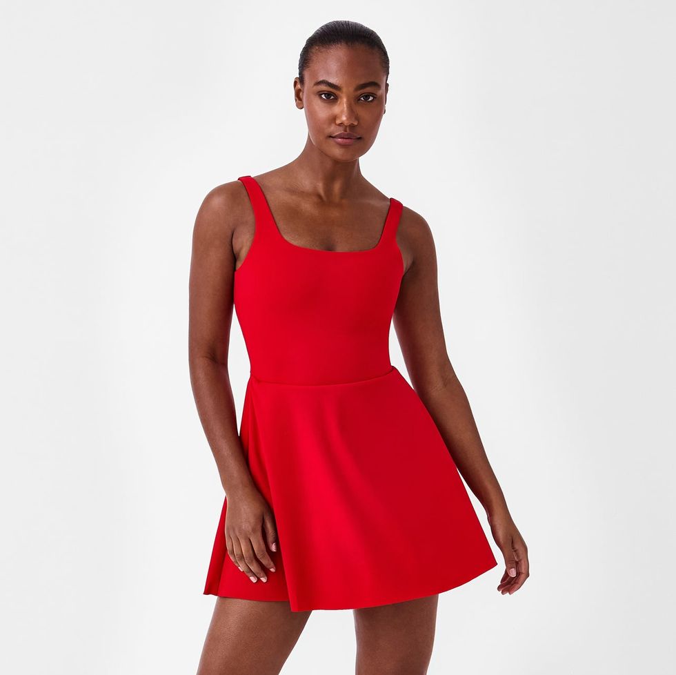 The Get Moving Easy Access Square Neck Dress
