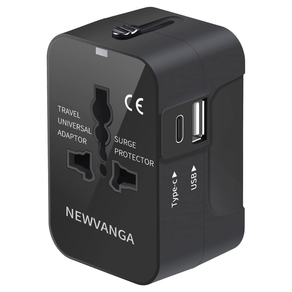 Universal Travel Adapter, All in One Plug Adapter with USB C