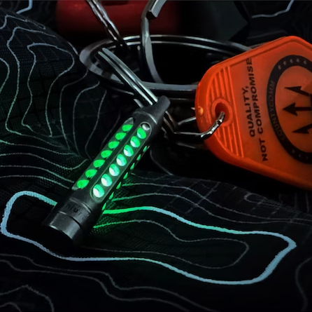 Titanium UGM Tritium Keychain Cage Titanium UGM Tritium Keychain Cage