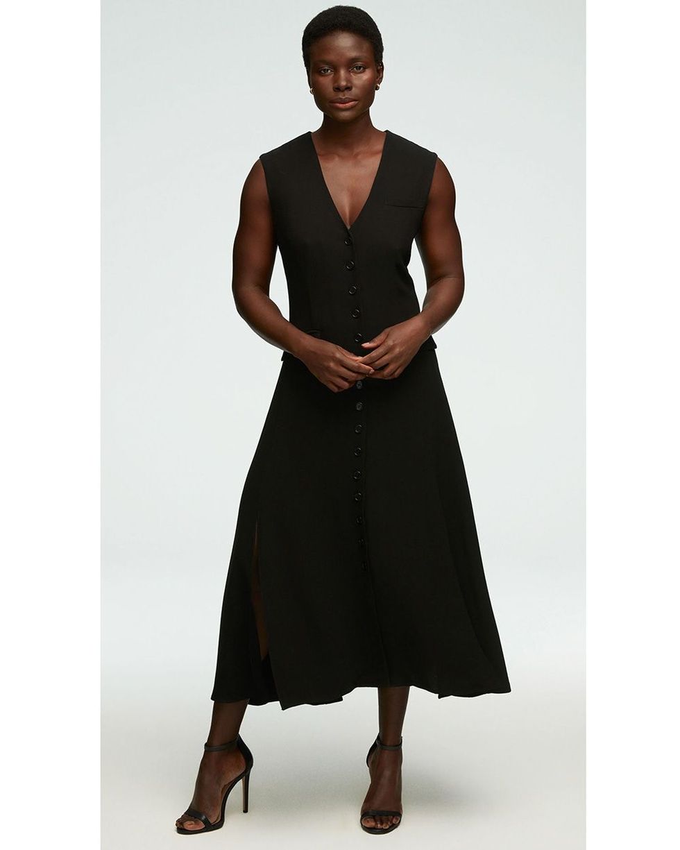 Spring Women Midi Dress Fashion Temperament Black Pu Leather